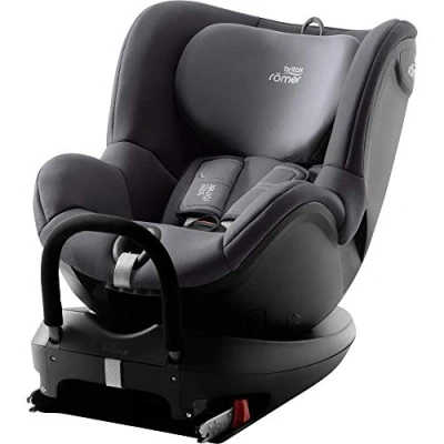 Image de BRITAX RÖMER Siège Auto DUALFIX 2 R, Pivotant à 360 et Fixation ISOFIX, enfant de 0 18kg (Groupe 0+/1) la naissance 4 ans, Storm Grey