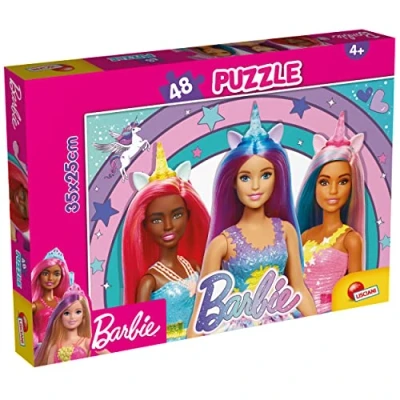 Image de Liscianigiochi Barbie Puzzle M Plus 48 Magic Unicorn, 99436, Licorne Magique