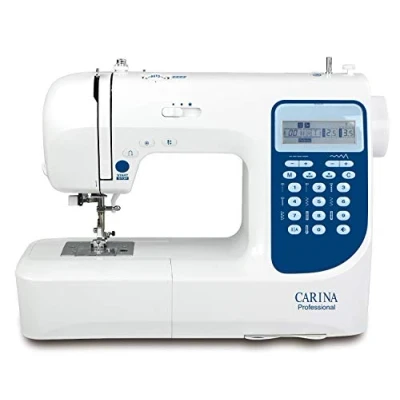 Image de Carina Professionnel Machine à coudre informatisée pour débutants, avancés et professionnels ; écran LED, 206 programmes de points, bras libre lampe LED
