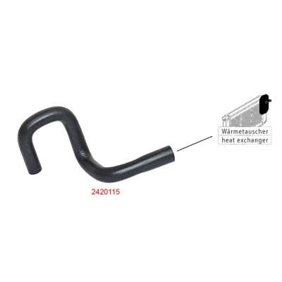 Image de METZGER 2420115 Durite De Refroidissement EPDM (éthylène propylène diène caoutchouc) FORD: Tourneo Connect, Transit Connect Mk1 Van
