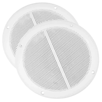 Image de Power Dynamics MS65 2 Haut Parleurs 100W Résistants à l&#039;eau, 6,50 Pouces, Idéal Intégrer dans Les Salles de Bain, Bateaux, Piscines