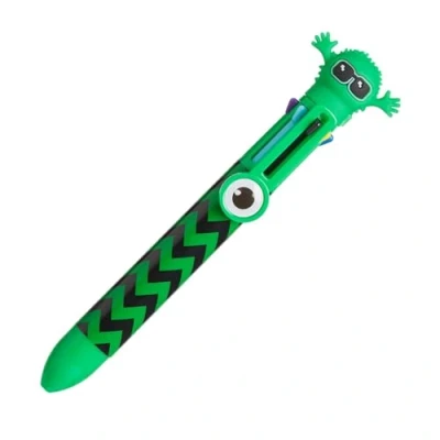 Image de Tinc Stylo à bille rétractable multicolore 6 en 1 pour l&#039;école, le bureau, la maison Vert (MLTCLKGR)