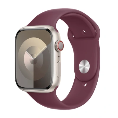 Image de Bracelet Apple Watch Original Silicones et TPU (doux) Rouge foncé Convient aux Series 1 9 / SE Ultra (2)