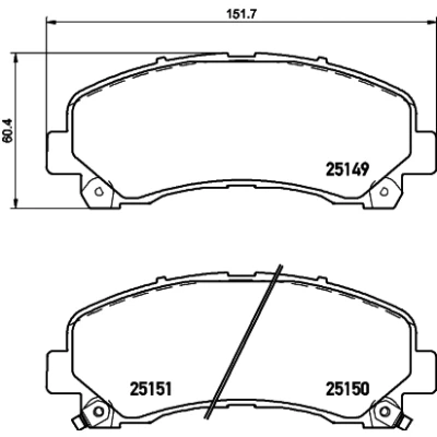 Image de HELLA 8DB 355 020 171 Jeu de plaquettes frein avec indicateur d&#039;usure accessoires ISUZU: D Max II Pick up, 1 Pickup,