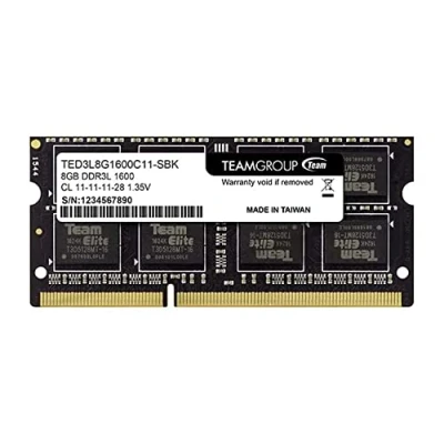 Image de TeamGroup TED3L8G1600C11 S01 Mémoire RAM SO D3 1600 C11 8 Go