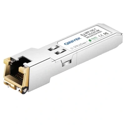 Image de QINIYEK Module SFP+ vers RJ45, émetteur récepteur Mini Gbic 10Gbase T compatible avec Cisco SFP 10G S, Meraki, Ubiquiti UniFi UF RJ45 10G, Fortinet, TP Link TL SM5310 et plus encore