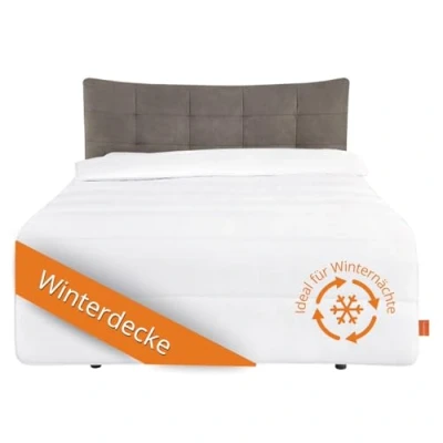 Image de sleepling Couette d&#039;hiver à économie d&#039;énergie ultra chaude avec un poids de rembourrage 1 685 g, 100 % microfibre, certifié Ökotex, lavable 60 C, 135 x 200 cm