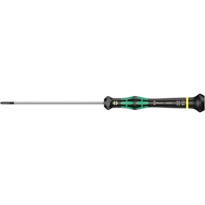Image de Wera 05117995001 2035 Tournevis électronicien pour vis à fente, 0.50 x 3.0 50 mm, Noir/vert