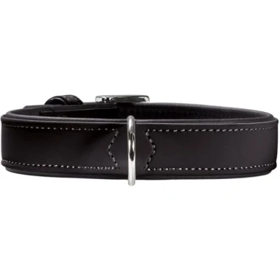 Image de Hunter Collier pour chien Softie en simili cuir Noir 65