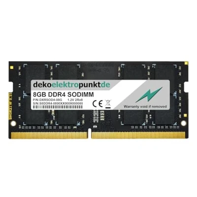 Image de dekoelektropunktde 8Go Mémoire RAM Convient pour Synology DiskStation DS720+ DDR4 So DIMM PC4 21300 2666MHz