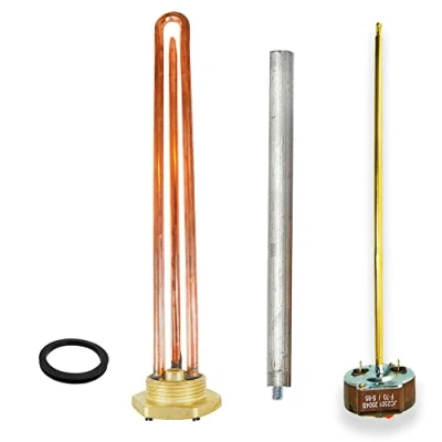 Image de GOLDMAN SERVICE 1¼ Pouce Fileté Monobloc 1500W Kit Résistance Thermo Electrique Thermostat Anode Magnésium Joint. Pièce de rechange pour chauffe eau, accumulateur solaire, chaudière