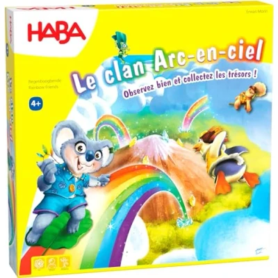 Image de HABA Clan Arc en Ciel société Jeu de Collecte et estimation des Distances 4 Ans Plus, 306176, Coloré