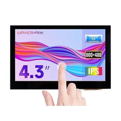 Image de Waveshare 4.3inch HDMI LCD (B) 800x480 IPS Capacitive Touch Screen Monitor Display for Raspberry Pi BB Black Banana 4