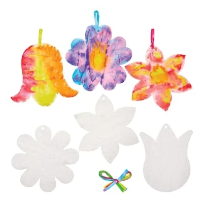 Image de Baker Ross FX948 Flower Colour Diffusing Paper Pack of 30, Décorations en papier pour le printemps