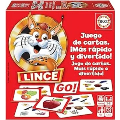 Image de Educa Lince Go Version Cartes Jeu de Table Familial Qui met à l&#039;épreuve Les Reflets, partir 6 Ans (18712) Multicolore