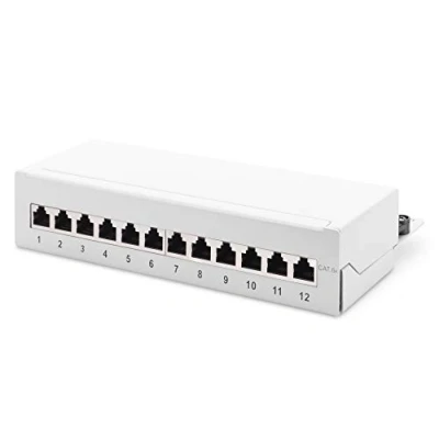 Image de DIGITUS Version de Bureau CAT 6A, Panneau Brassage Classe EA, Blindé DN 91612SD EA G Gris