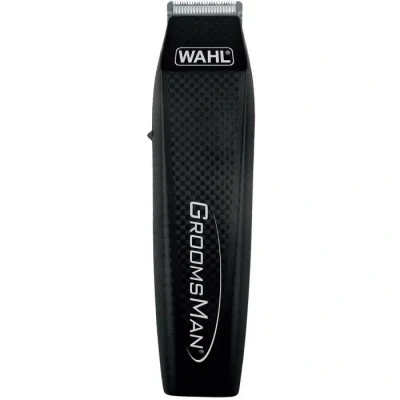Image de Wahl Groomsman tondeuse à batterie tout en un, barbe pour hommes, set de tonte, le corps, 3 têtes interchangeables, noire
