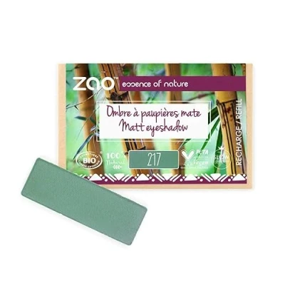 Image de ZAO essence of nature Recharge Ombre à paupières rectangle Mate 217 Vert eucalyptus 1,3 gr