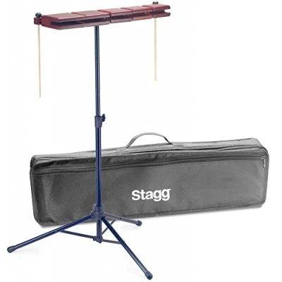 Image de Stagg Woodblock Temple Block Set (5) Inc Stand &amp; Mallets