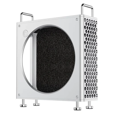 Image de Ulanzi QT01Boîtier en Alliage d&#039;aluminium, Support pour Mac Mini M4/M4 Pro 2024 Alignement Magnétique, Protection Maximale, Refroidissement, Boutonnière Alimentation Instantanée, Accessoires