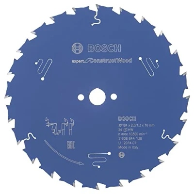 Image de Bosch Accessories 2608644138 Lame de scie circulaire expert for construct wood 184 x 16 2,0 mm 24