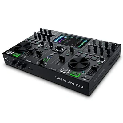 Image de Denon DJ PRIME GO Système 2 voies autonome et portable sur batterie rechargeable, streaming WiFi, écran tactile multipoint HD 7&quot;