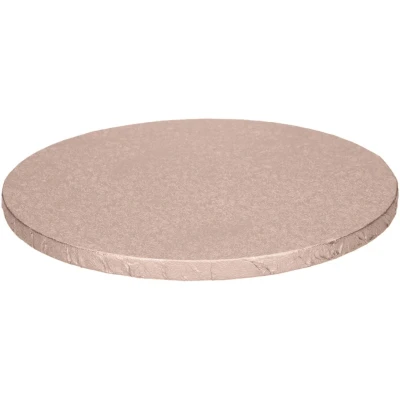 Image de FunCakes Cake Drum Rond Ø30,5 cm Or Rose : Rond, Base pour présenter des gâteaux, Haute qualité, Aspect luxueux, 1 pièce.