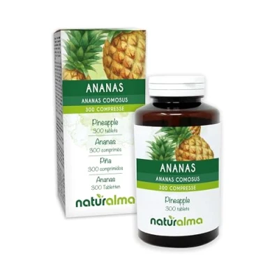Image de Ananas (Ananas comosus ou sativus) tiges des fruits Naturalma 150 g 300 comprimés Complément alimentaire Naturel et Végétalien