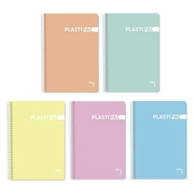 Image de Cahier PACSA Lot de 5 80 feuilles Format A4 Mixte