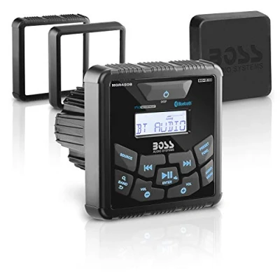 Image de Boss Audio MGR450B In Dash Marine Gauge Digital Media Bluetooth Streaming AM/FM Receiver