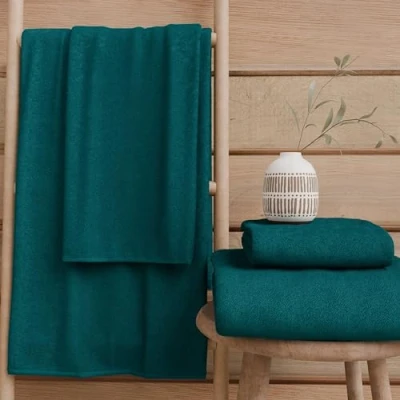 Image de PETTI Artigiani Italiani Serviettes de Bain 100% éponge Coton, Ensemble 2+2, 4 pièces 2 Visage et Mains, en Laiton