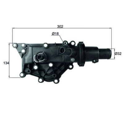 Image de MAHLE ORIGINAL TH 59 83 Thermostat d&#039;eau avec joint d&#039;étanchéite RENAULT: Grand SCENIC 2, Kangoo II Express, /