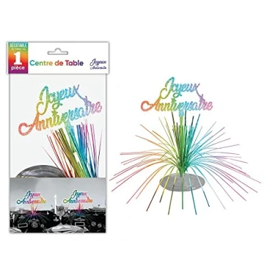 Image de SV SURPRISEZ VOUS Centre DE Table Anniversaire Multicolore