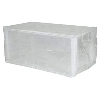 Image de Happy People 79292 Housse de protection pour table jardin rectangulaire, transparent