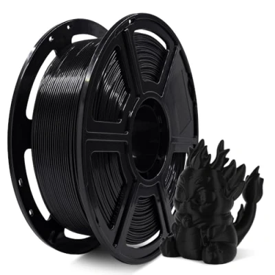 Image de FLASHFORGE Filament PLA haute vitesse 1.75mm, imprimez jusqu&#039;à 8x plus vite, 30 500mm/s Impression vitesse, le HS excelle à des vitesses élevées pour une efficacité optimale (Noir)