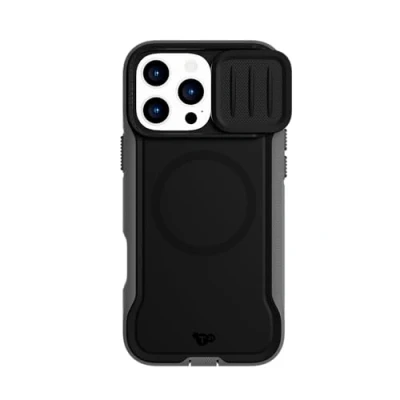 Image de tech21 EvoMax Coque de Protection Contre Les Chocs pour iPhone 16 Pro Max Compatible avec MagSafe 21 Fois testée Selon la Norme Militaire Bouclier d&#039;appareil Photo Noir/Anthracite