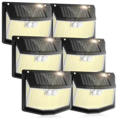 Image de Lampe Solaire Exterieur Detecteur Mouvement: 248 LED Extérieur Projecteur avec Détecteur de Mouvement 3 Modes 270 Eclairage Lumiere Sécurité sans Fil IP65 Etanche pour Jardin Garage Lot 6