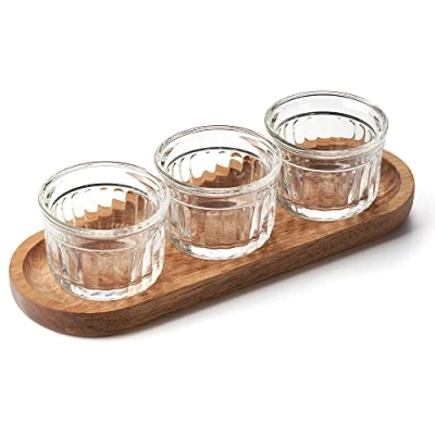 Image de La Rochère 3232870304699 Coupelles Set apéro X3 Délice, Incolore, Taille Unique