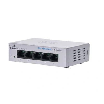 Image de Cisco Business CBS110 5T D Commutateur Non géré 5 Ports GE Bureau Ext PS Protection à Vie limitée