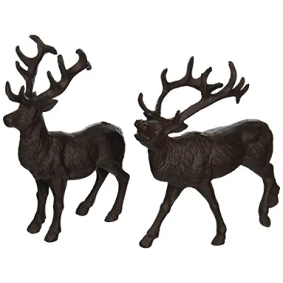 Image de Esschert Design cerf Fonte, Marron, 23,5 x 13,8 22, tt190