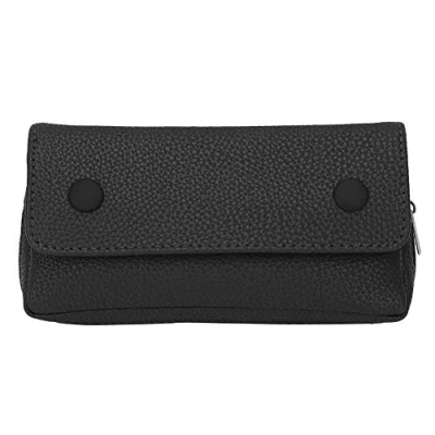 Image de Wandisy de Juillet Sac Cas Poche Pipe Tabac, Rangement étanche Support Tabac Tuyau en Cuir d&#039;unité Centrale(Noir)