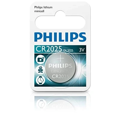 Image de Batterie PHILIPS Lithium CR2025 3V BLx1