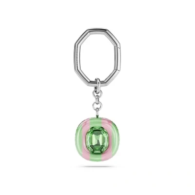 Image de Swarovski Porte clés Dulcis, Taille octogonale, Multicolore, Métal rhodié
