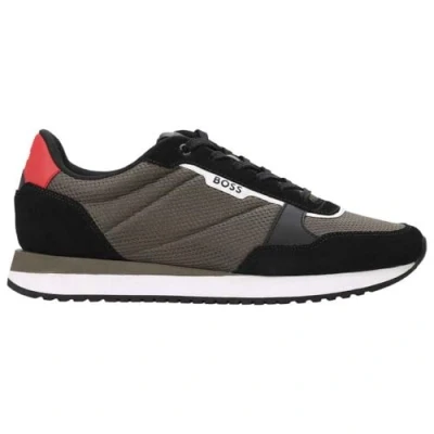 Image de BOSS KAI Baskets basses, Homme, Taille: 39, Open green Cuir et textile