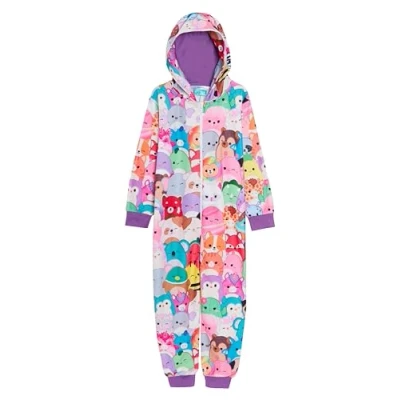 Image de Squishmallows Pyjama Squish Squad en Polaire Chaude Tout Un pour Fille