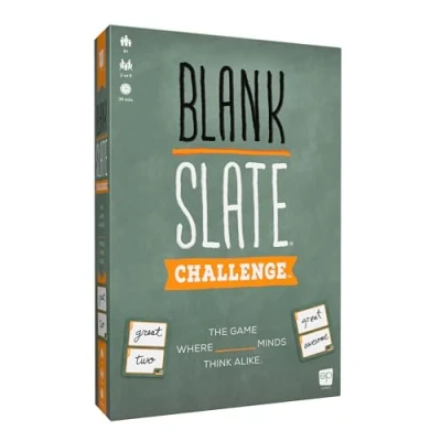 Image de BLANK SLATE: Challenge Board Game; The Game Where Great Minds Still Think Alike; New Cooperative and Team Play Modes; Family Friendly Word Association Party 2 or 4 Players; Ages 8+; 30 Min