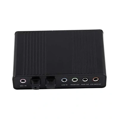 Image de Carte Son Audio USB 5.1, Adaptateur 6 canaux, de Sortie SPDIF Optique numérique Externe USB, Plug and Play, Facile à Utiliser
