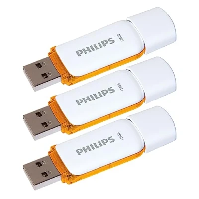Image de Philips Snow Édition High Speed clé USB 2.0 3X 128 Go pour PC, Ordinateur Portable, Stockage de données informatiques, Vitesse Lecture jusqu&#039;à 25 Mo/s