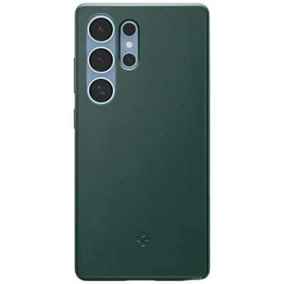 Image de Spigen Thin Fit MagFit Coque Compatible avec Samsung Galaxy S25 Ultra Vert