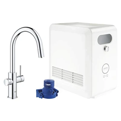 Image de Grohe Blue Mitigeur Évier avec Système de Filtration L’Eau, Mousseur Extractible, Bec C, 31325002 (Import Allemagne)